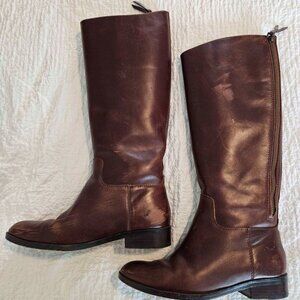 Cole Haan Women's Brown Leather Riding Boots  Size 6